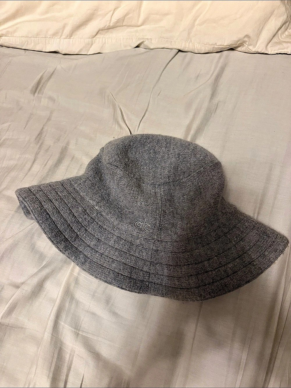 Alo Wool Gray Bucket Hat NWT